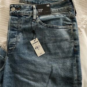 Express Boyfriend Mid Rise Jeans